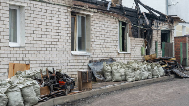 Professional Emergency Fire Cleanup technician working in Medford, MN